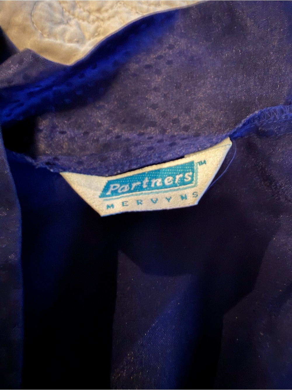 Vtg Partners by Mervyn’s Satin Robe in Deep Navy - Women's Intimates & Sleepwear - Picture 3 of 5